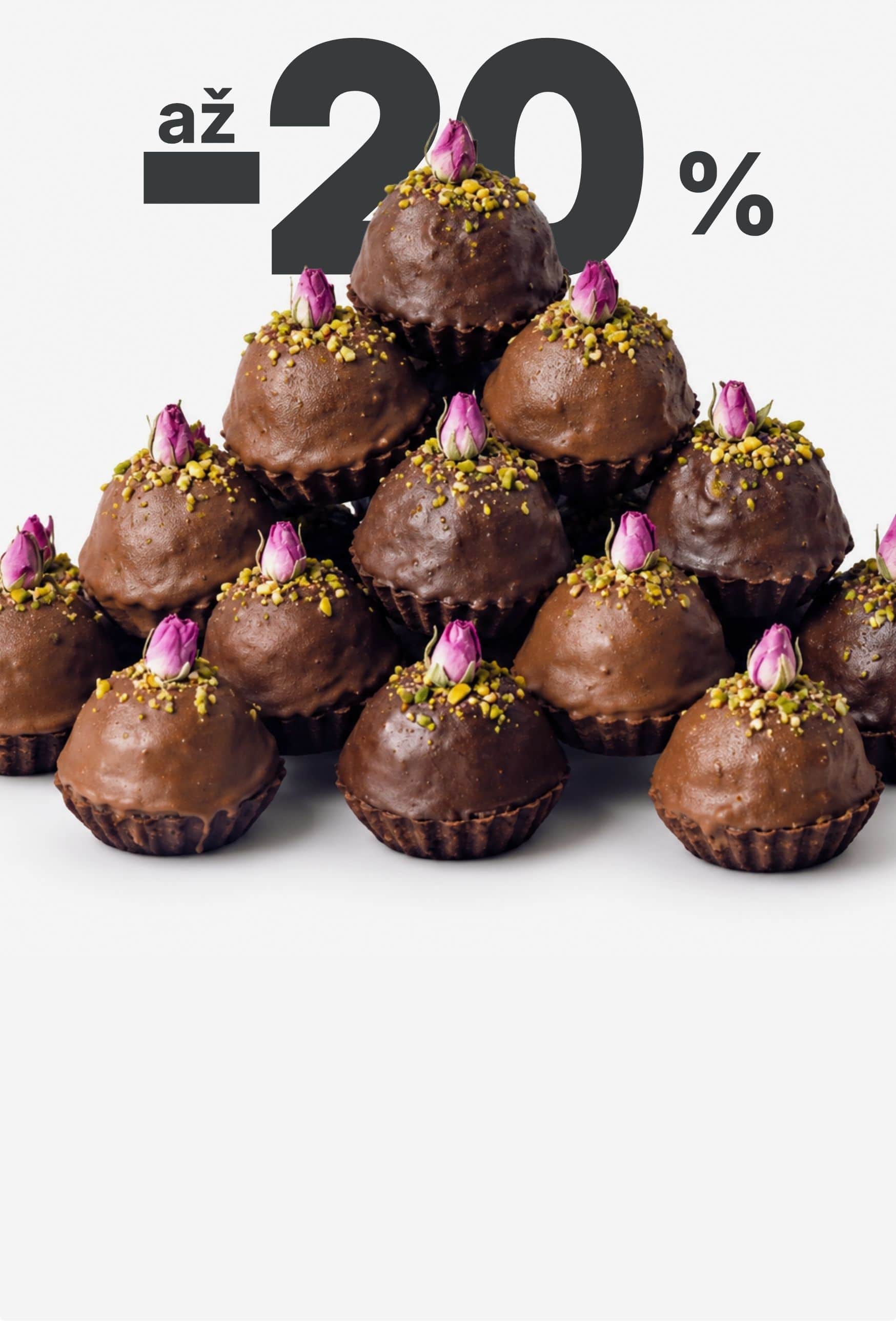 Banner - Košíčky v čokoládové mléčno-hořké polevě 🍫
